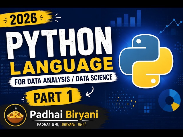 Python Full Course Part 1 for Data Analyst & Data Science 2026 | Beginner to Advanced (Hindi)
