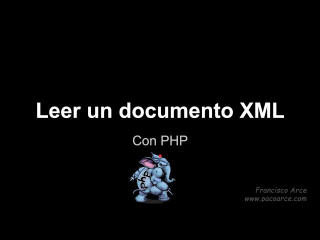 Utiliza PHP con XML y JSON