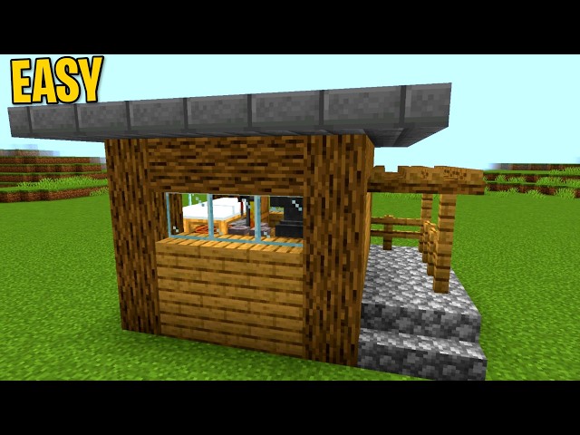 Minecraft EASIEST Oak Starter House Tutorial