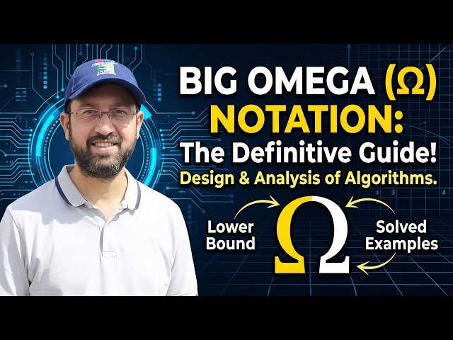 Big Omega Notation Explained with Examples | Design & Analysis of Algorithms