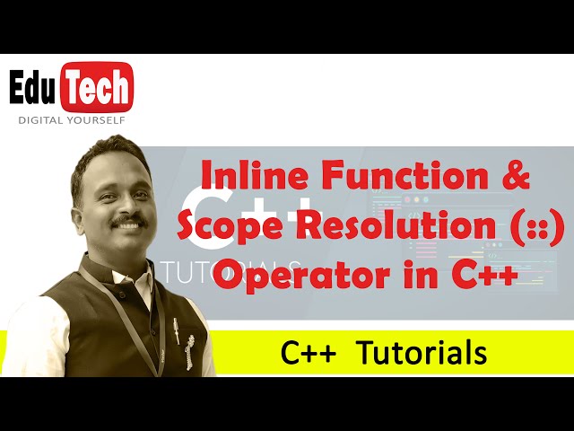 Inline Function & Scope Resolution Operator | C++ Tutorial | Prof. Swapnil Mhamane