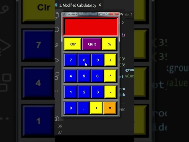 Calculator👌| Python #tkinter  #code