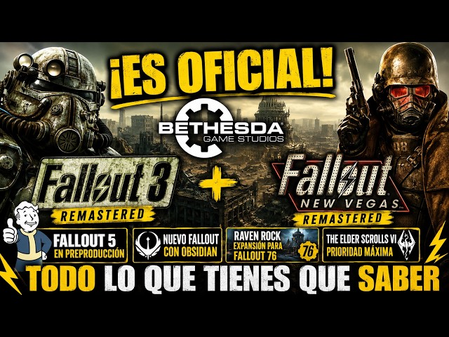 Bethesda announces Fallout 3 and New Vegas remasters and much more!!