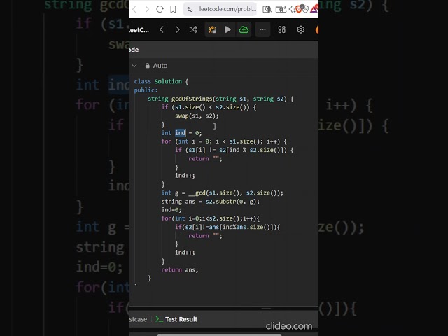 1071. Greatest Common Divisor of Strings | Editorial | Leetcode #coding #trending