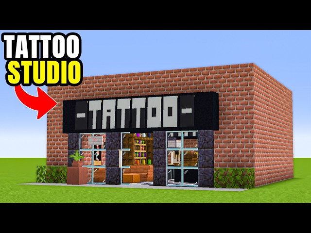 How To Build a Tattoo Studio In Minecraft | Easy City Build Tutorial