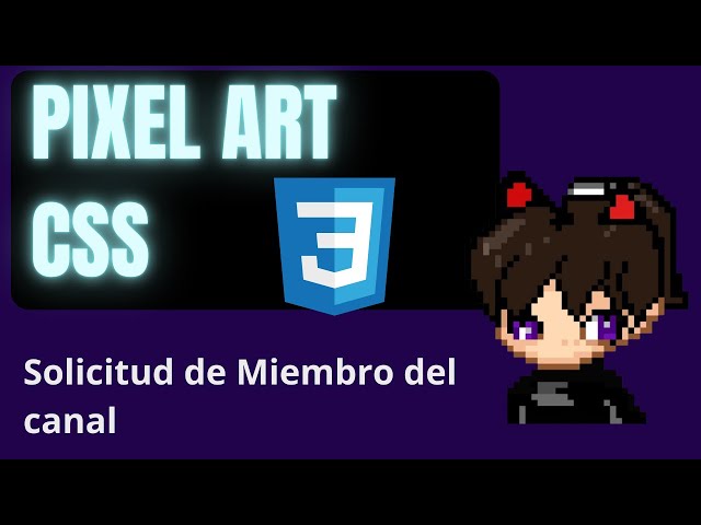 💙Me retan a hacer pixelart con CSS - Y lo hago a punta de drop-shadow