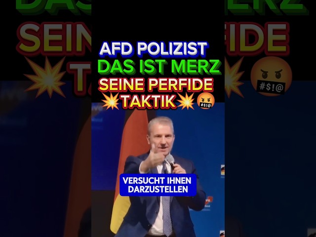 💥AFD POLICE OFFICER EXPOSES MERZ TACTIC⚡ #afd #cdu #merz #weidel #berlin #csd #spd #politics