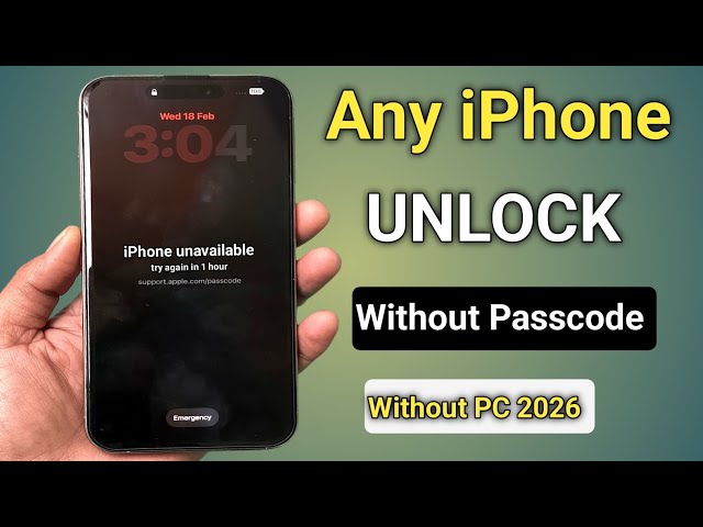 How to Unlock Any iPhone Without Passcode If Forgot 2026 || iPhone Unavailable Lock Screen Fix 