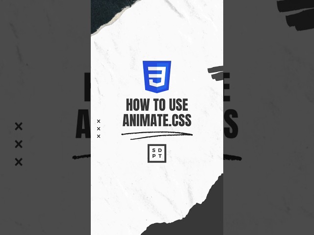 CSS Shorts #3: Animate.css || #css #css3