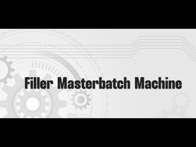 Filler Masterbatch Machine | Xtreme Machines