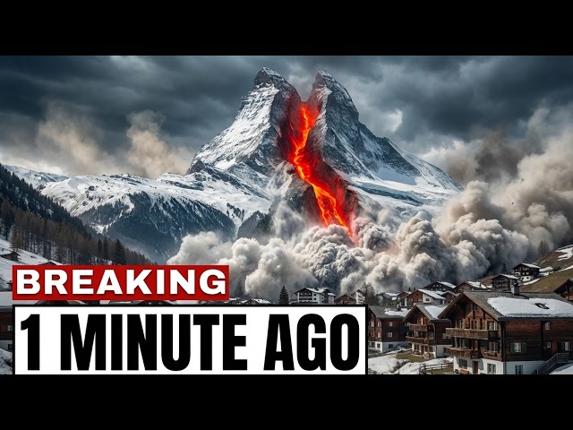 Alps CRACKS OPEN 1000ft Fracture - Disaster Has ENTIRE Swiss Village In DANGER
