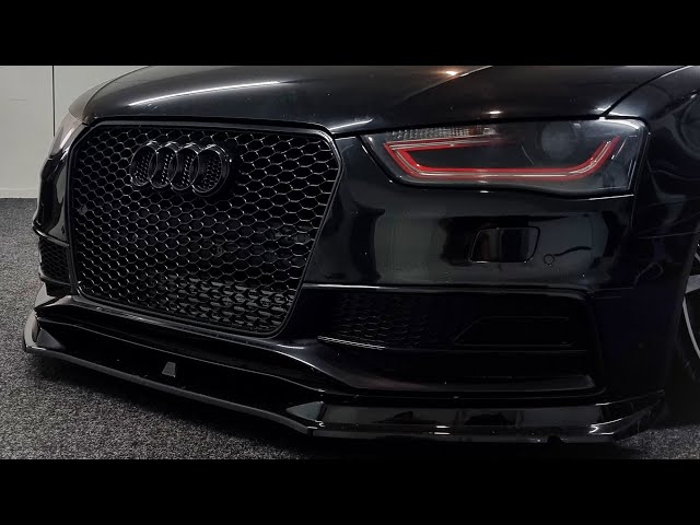 Part 2: Audi A4 B8.5 installing grill, ECS tuning lip and custom painting headlights