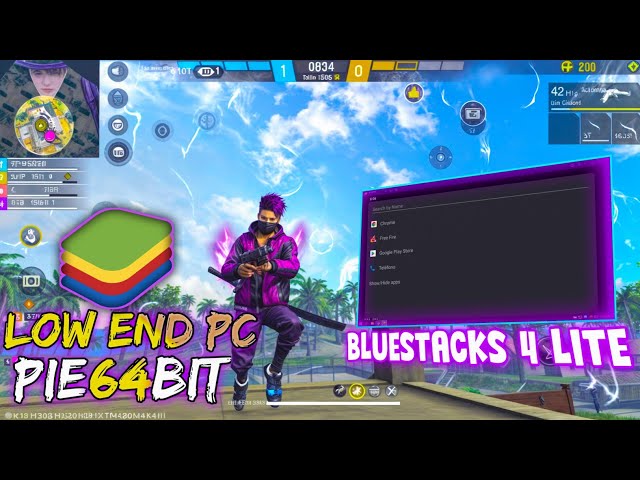 BLUESTACKS 4 ULTRA LITE || PIE64 || 💀 PARÁ DE LOW END PC ✅ 240+ FPS