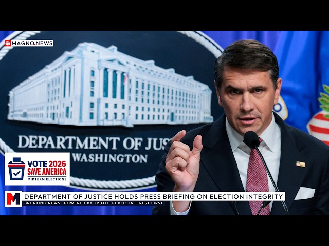 🚨 Department of Justice Holds Election Integrity Press Briefing [LIVE]