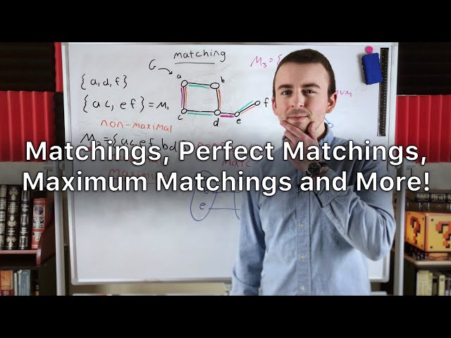 Matchings, Perfect Matchings, Maximum Matchings, and More! | Graph Theory
