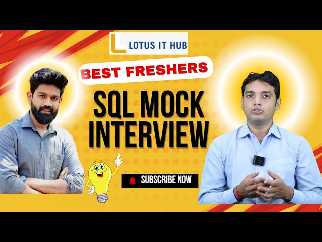 Best SQL Mock Interview | SQL Interview Questions | SQL Live Interview || SQL Class|| SQL Live