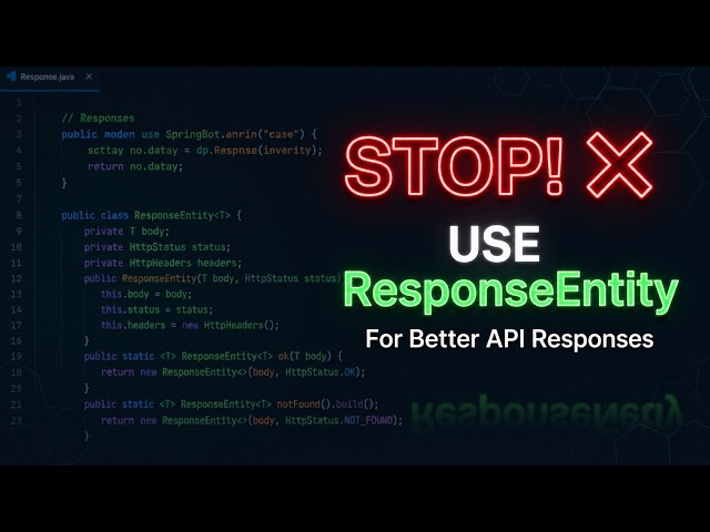 Stop Returning Plain Objects in Spring Boot APIs! ❌ Do This Instead