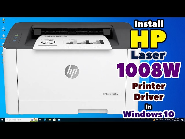 How to Download & Install HP Laser 1008W Printer Driver in Windows 10 PC or Laptop