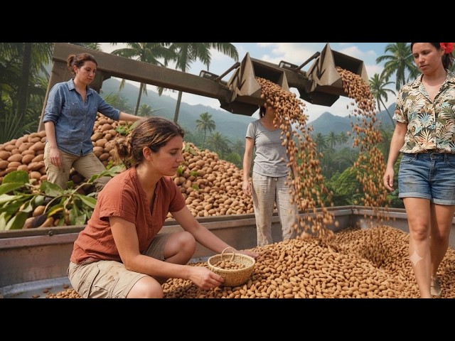 Inside the World’s Largest Salted Almond Processing Plant | Full Process