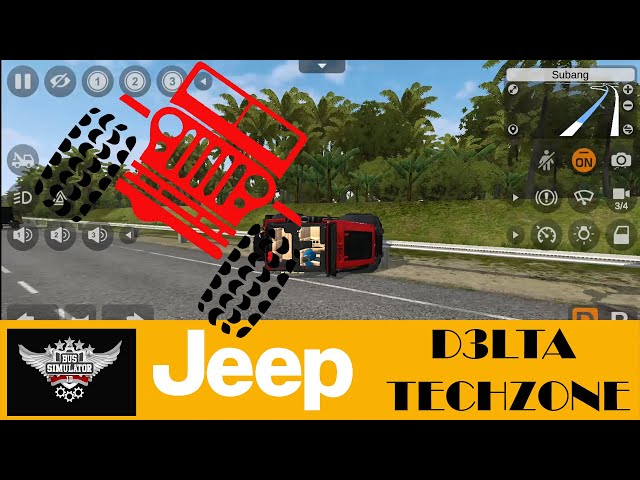 D3lta Techzone JEEP Driving  Bus Simulator Indonesia