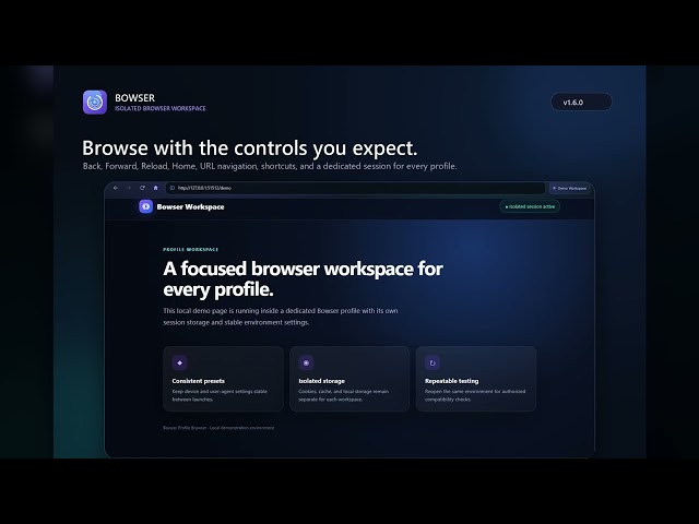 Bowser Profile Browser - OpenAI Build Week Demo