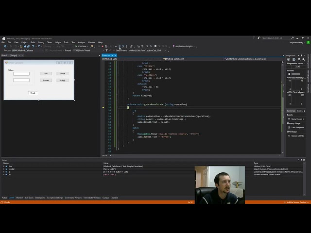Debug for beginners - Step into and out method/function