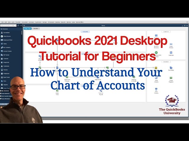 Quickbooks Desktop 2021 Tutorial for Beginners - How to Understand Your Chart of Accounts