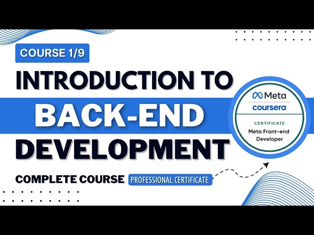 Introduction to Back End Development | Full-Stack/Back-End | FULL COURSE