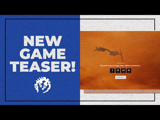 Paradox Interactive's Mystery Game Reveal Countdown!