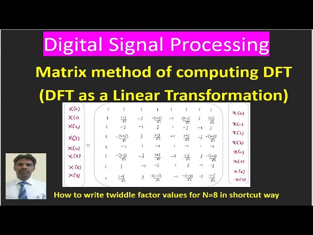 DFT using Matrix Method