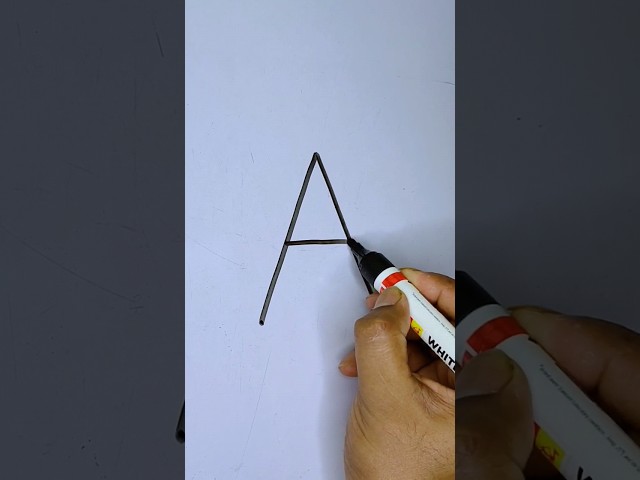 Drawing with A #abcddrawing #abcd #shorts #art #ladybug #insects #easydrawing