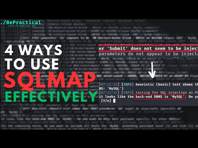 4 Ways To Use SQLMAP Effectively For  SQL Injection! | Bug Bounty | 2024