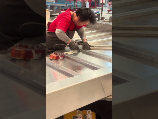 How To Install Stiffeners For Aluminum Facade Panel #curtainwall #facade #facadepanel #facade