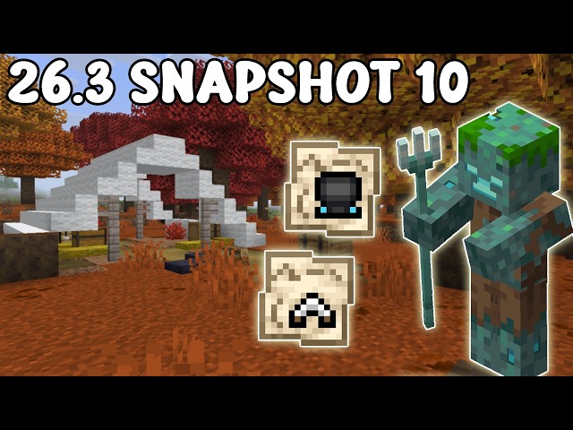 "NEW" Menu Panorama, Reverted Drowned Changes & More! - Minecraft 26.3 Snapshot 10