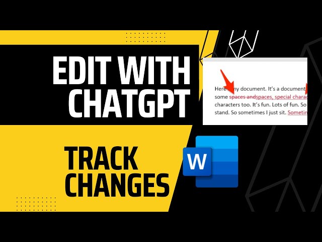 Use AI to edit Microsoft Word Document while keeping formatting + track changes [ChatGPT / editGPT]