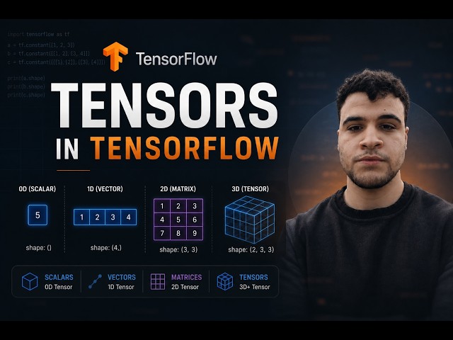 TensorFlow Complete Course | بالعربي | Tensors, Shapes & Dimensions