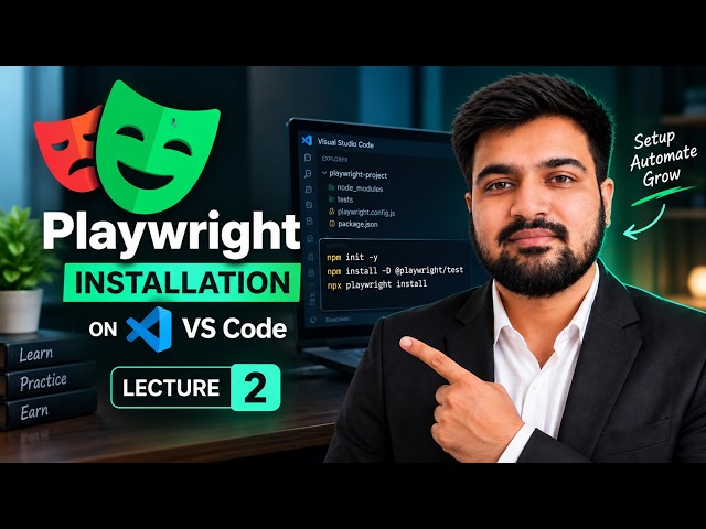 👉 Playwright Installation & Setup in VS Code | JavaScript Tutorial #2