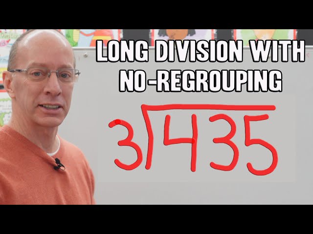 Long Division with No Regrouping