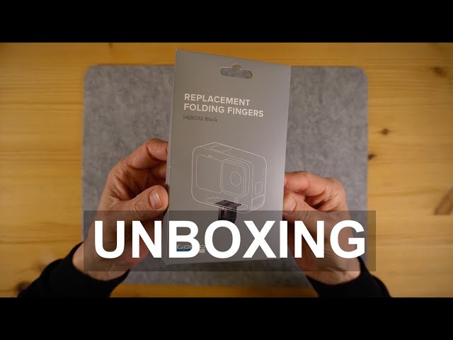 GoPro Hero 12 Replacement Folding Fingers, Unboxing (4K)