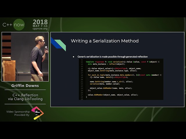 C++Now 2018: Griffin Downs “C++ Reflection via Clang LibTooling”