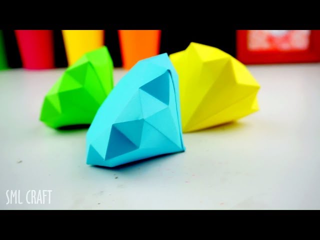 DIY Diamond Paper Craft Tutorial So Easy