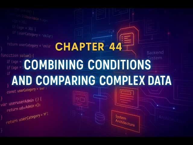 The Complete JavaScript in Malayalam - Chapter 44 - Combining Conditions & Comparing Complex Data