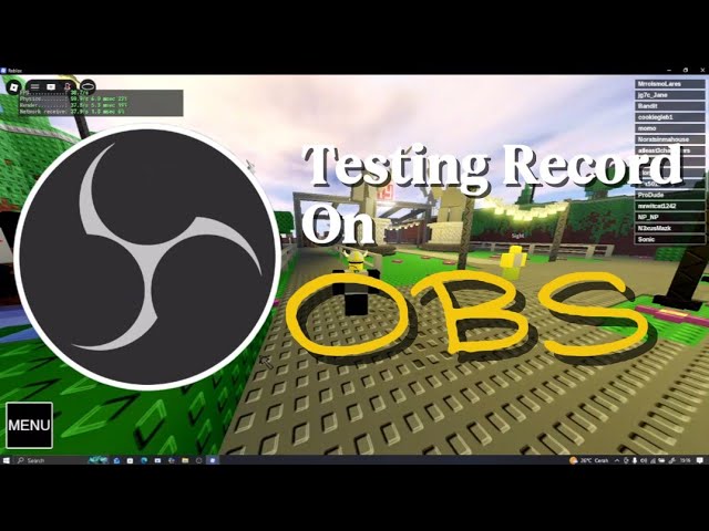 Testing Record on OBS