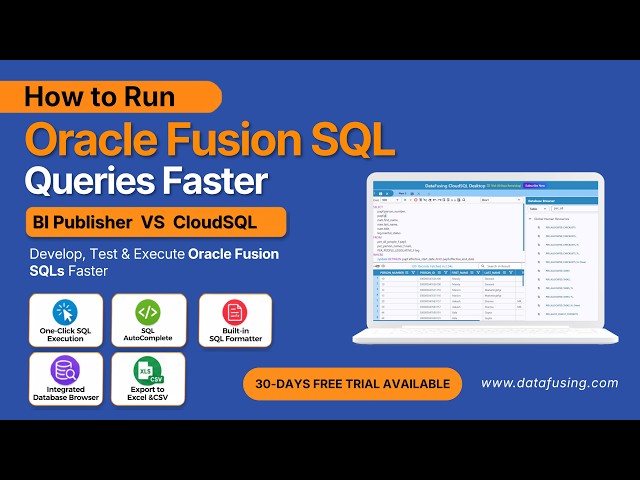 How to Run & Export Oracle Fusion SQL Queries in 4 Simple Steps