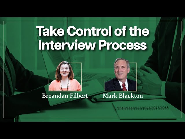 Kansas City (Metro), KS & MO | Take Control of the Interview Process