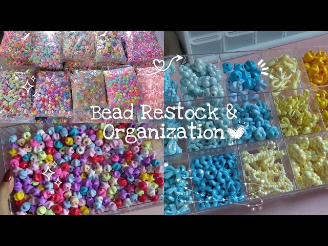Sorting & Organizing My Beads ✨ ASMR Bead Organization | Relaxing Craft Video 💖