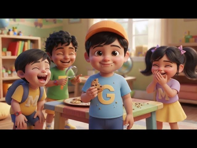 Who Ate the Cookie? 😂🍪 #animation #golu #montu #mimi #tinku 