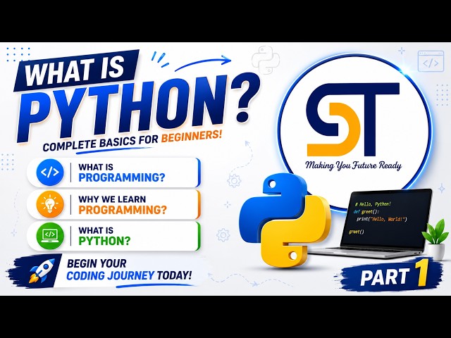 Learn Python from Scratch | Introduction to Python & Programming in Hindi - Part 1