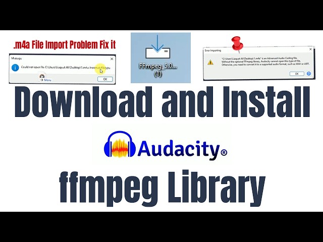 How to download and install audacity ffmpeg library
