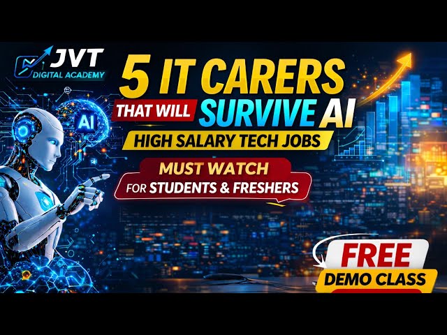 5 IT Careers That Will Survive AI 🤖 | High Salary Tech Jobs | Must Watch for Students & Freshers